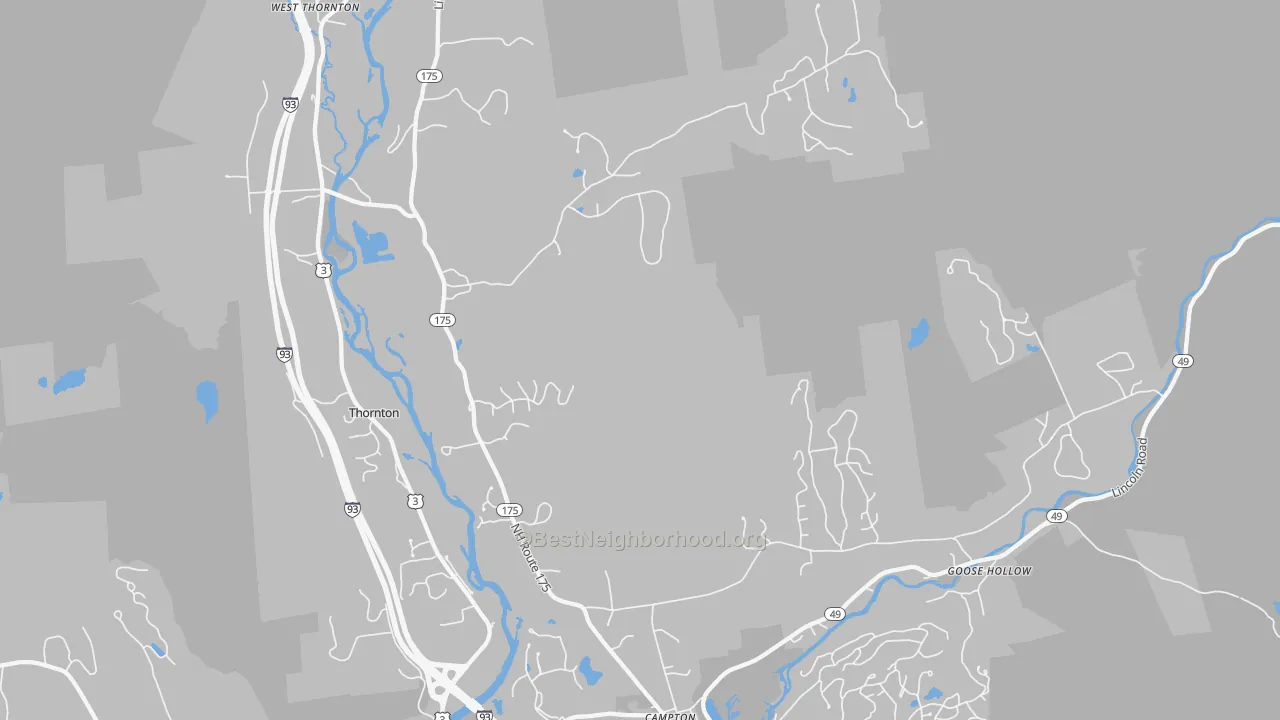 Transit Grade map of 03285, NH