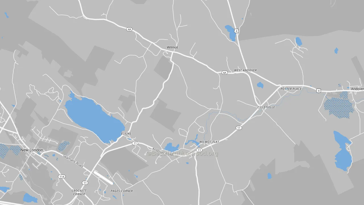 Transit Grade map of 03287, NH