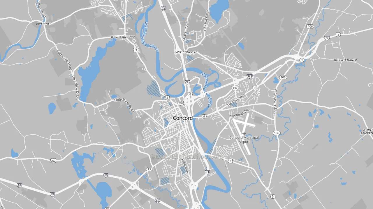 Transit Grade map of 03301, NH