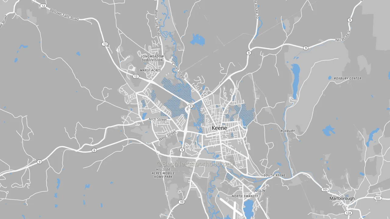 Transit Grade map of 03431, NH