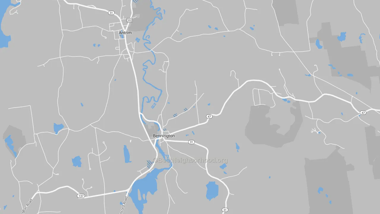 Transit Grade map of 03442, NH