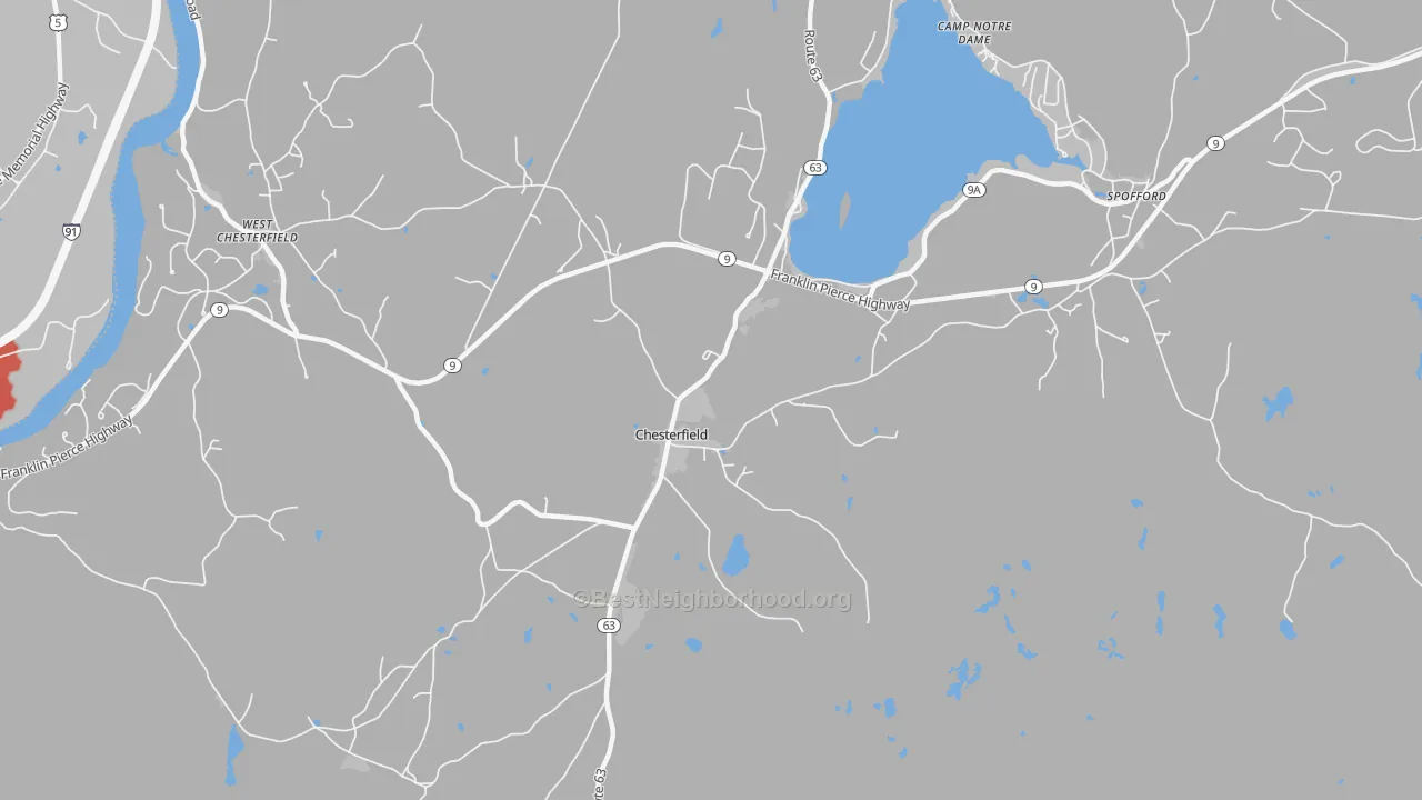 Transit Grade map of 03443, NH