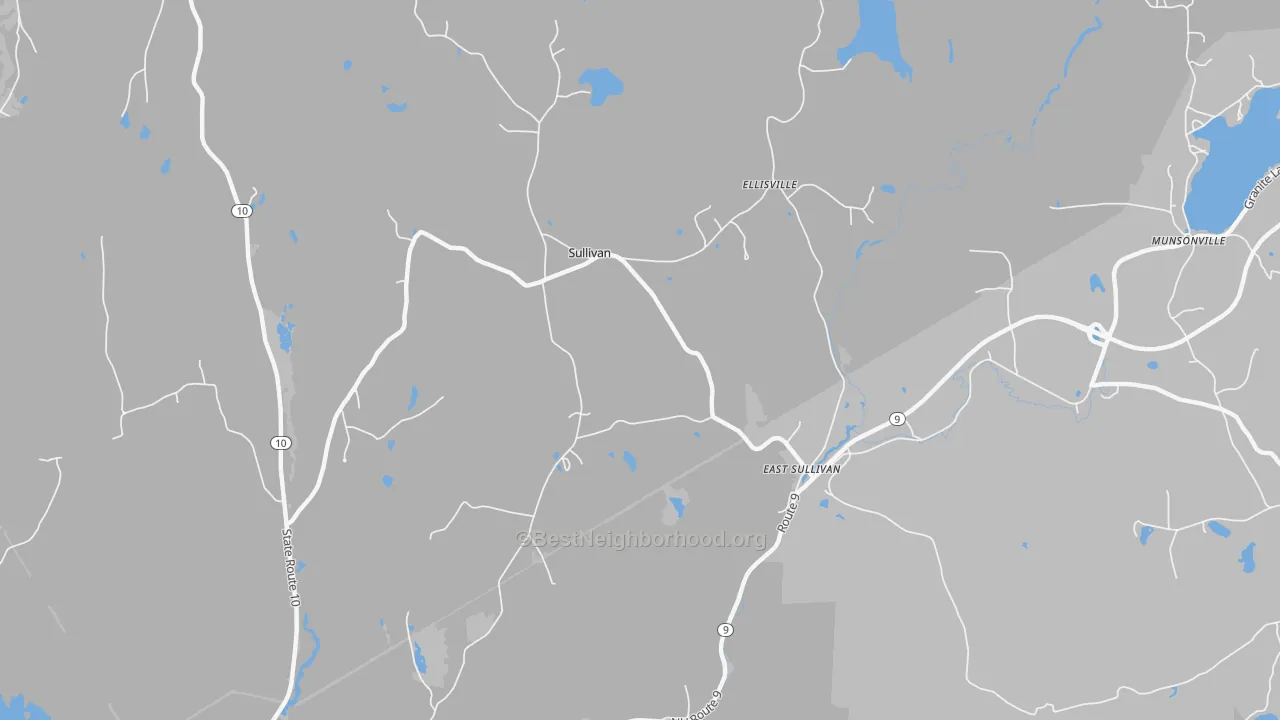 Transit Grade map of 03445, NH