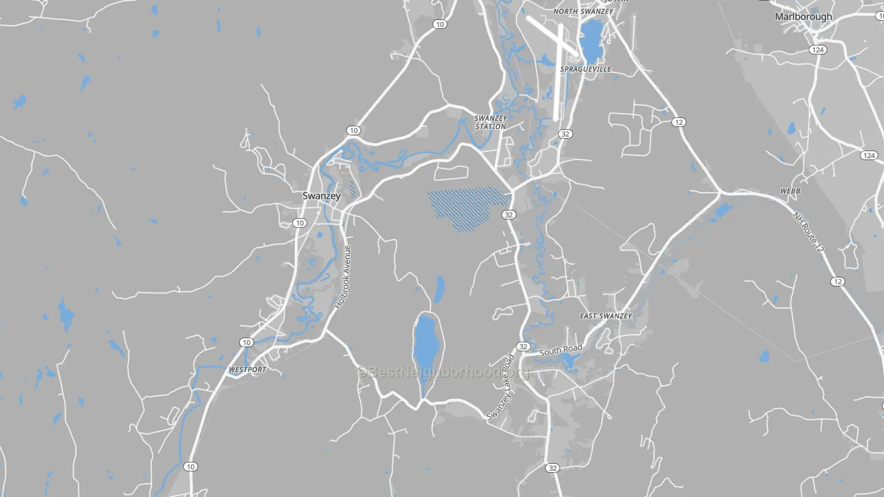 Transit Grade map of 03446, NH