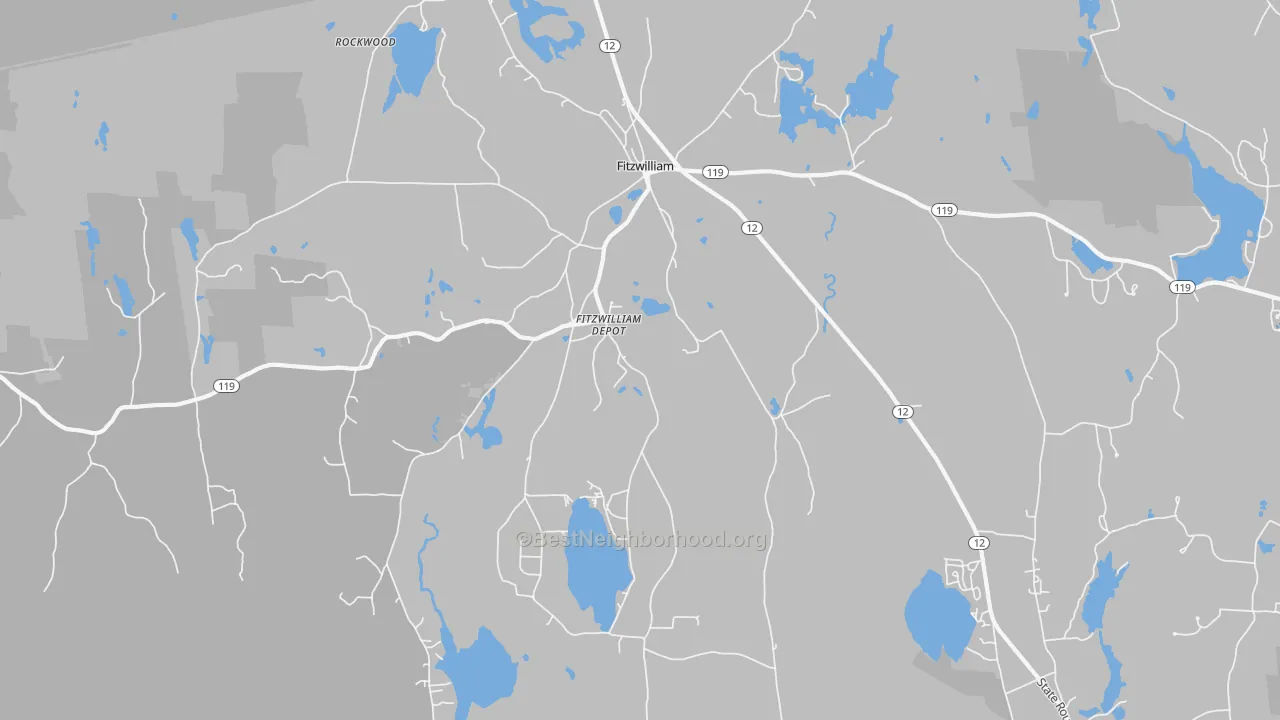Transit Grade map of 03447, NH