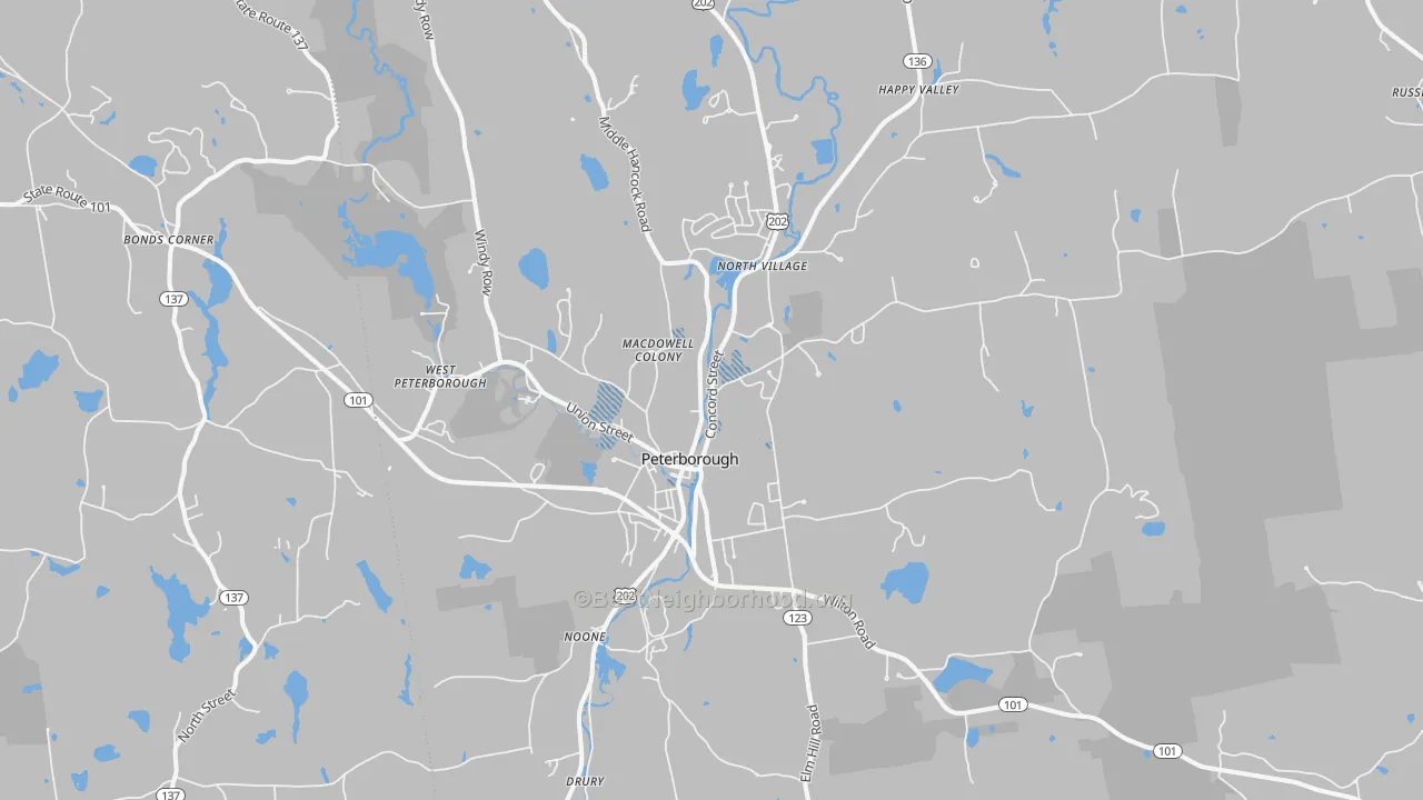 Transit Grade map of 03458, NH