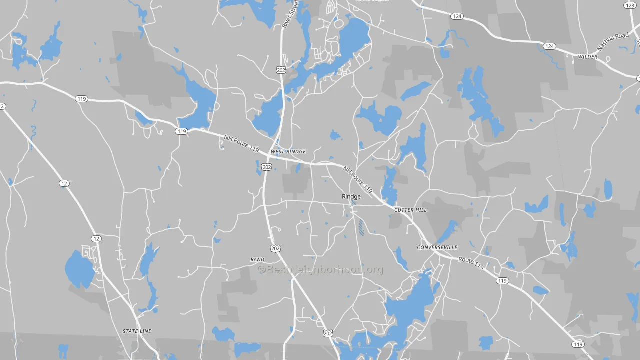 Transit Grade map of 03461, NH