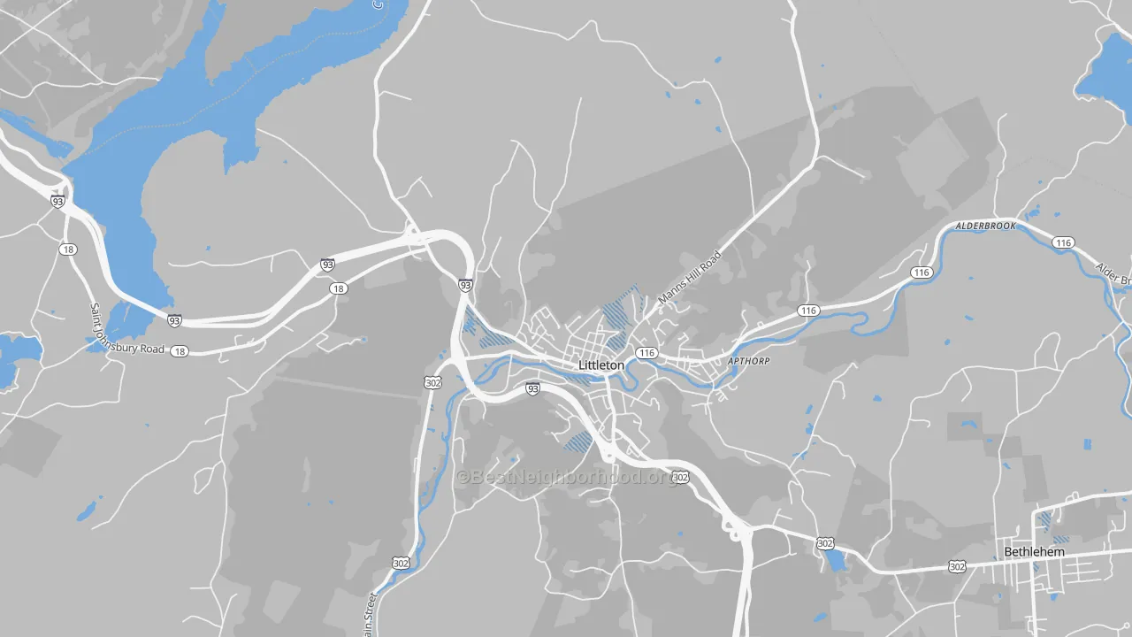 Transit Grade map of 03561, NH