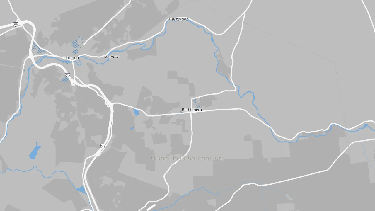 Transit Grade map of 03574, NH