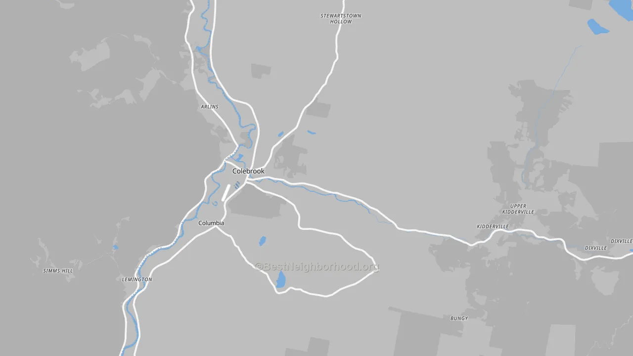 Transit Grade map of 03576, NH