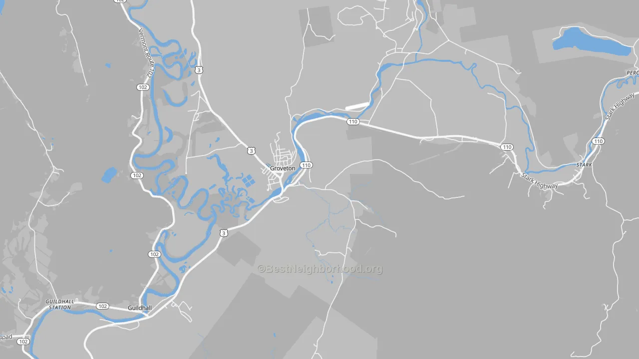 Transit Grade map of 03582, NH