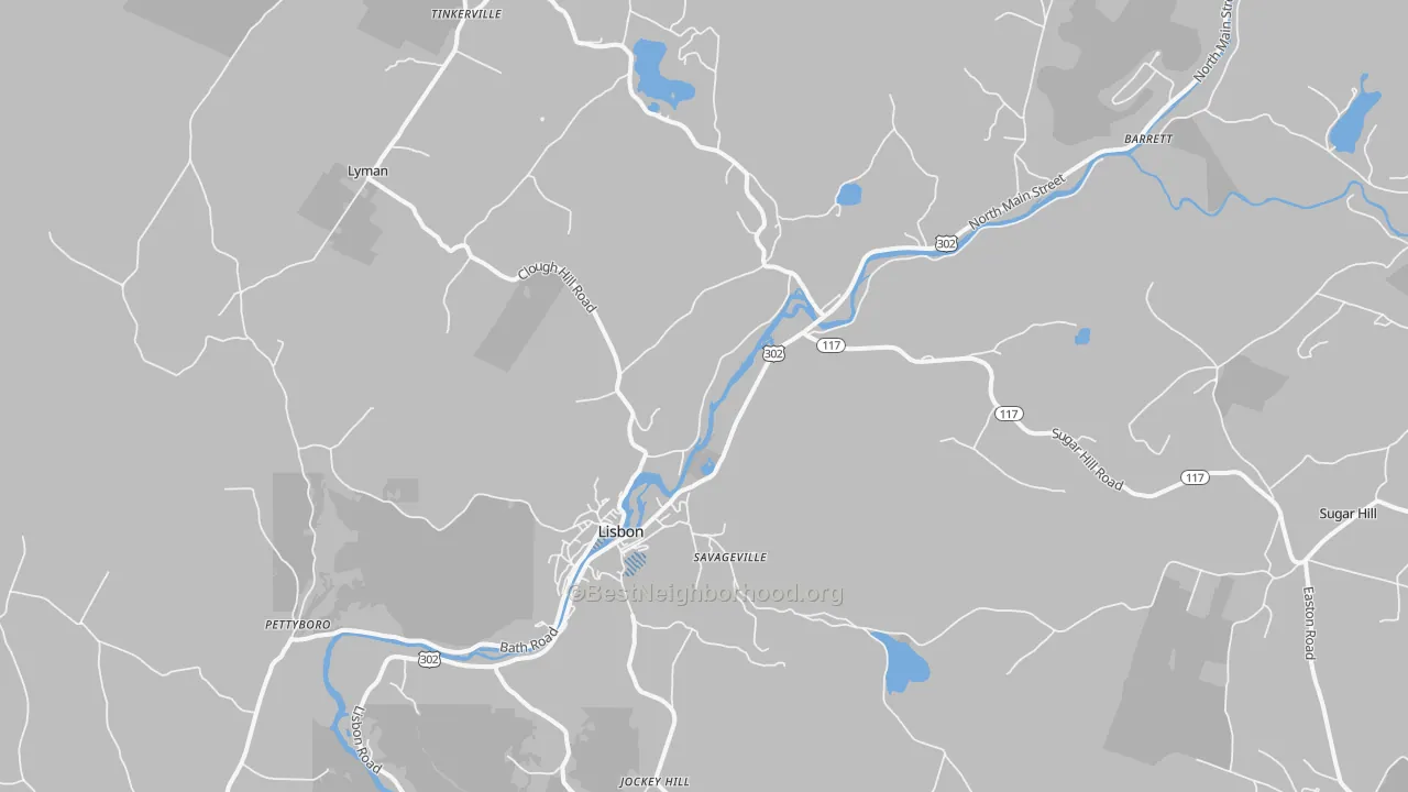 Transit Grade map of 03585, NH