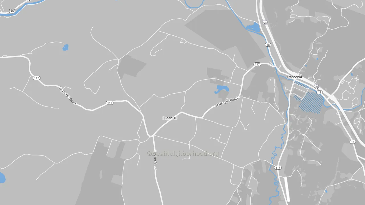 Transit Grade map of 03586, NH
