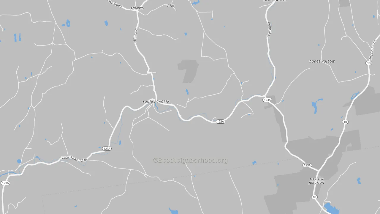 Transit Grade map of 03607, NH