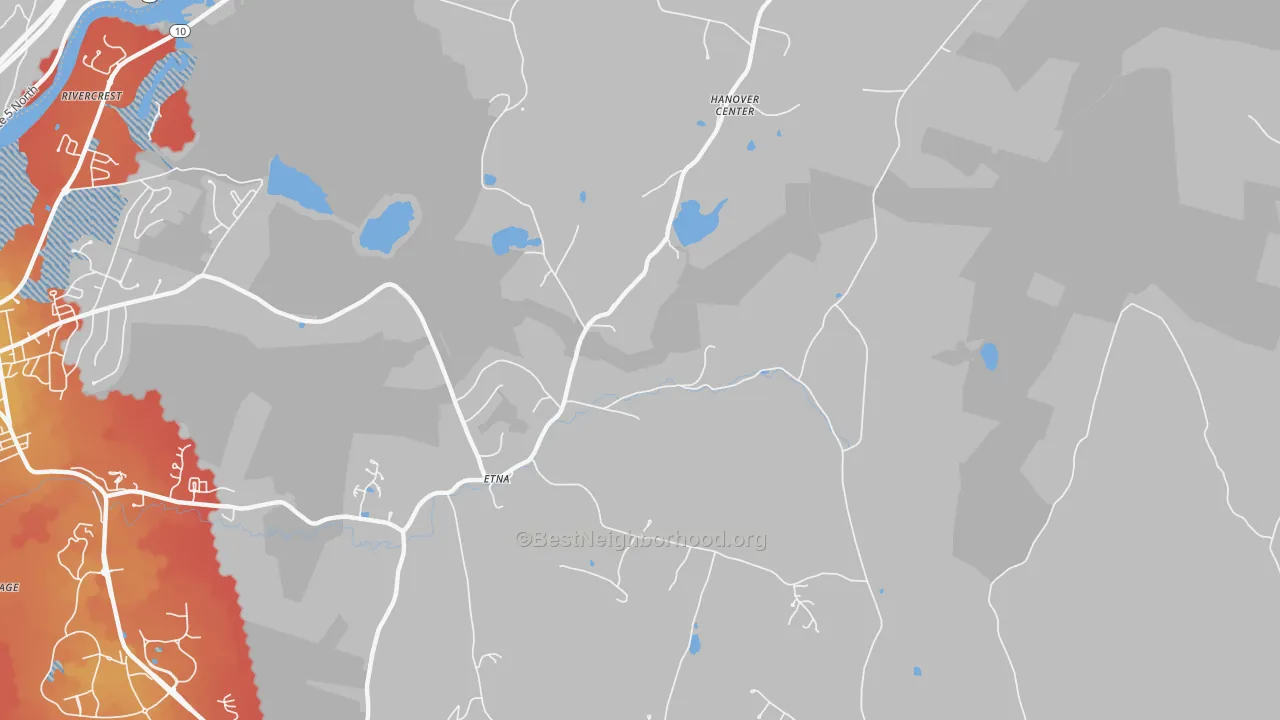 Transit Grade map of 03750, NH
