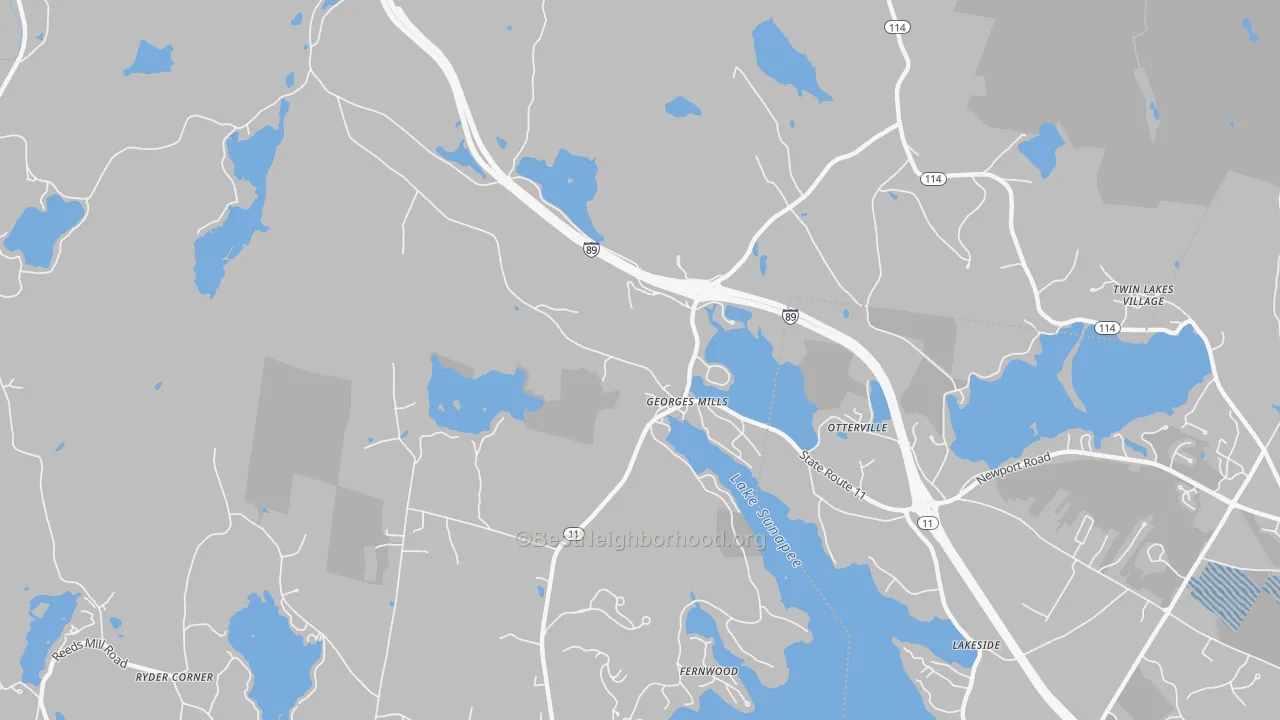 Transit Grade map of 03751, NH