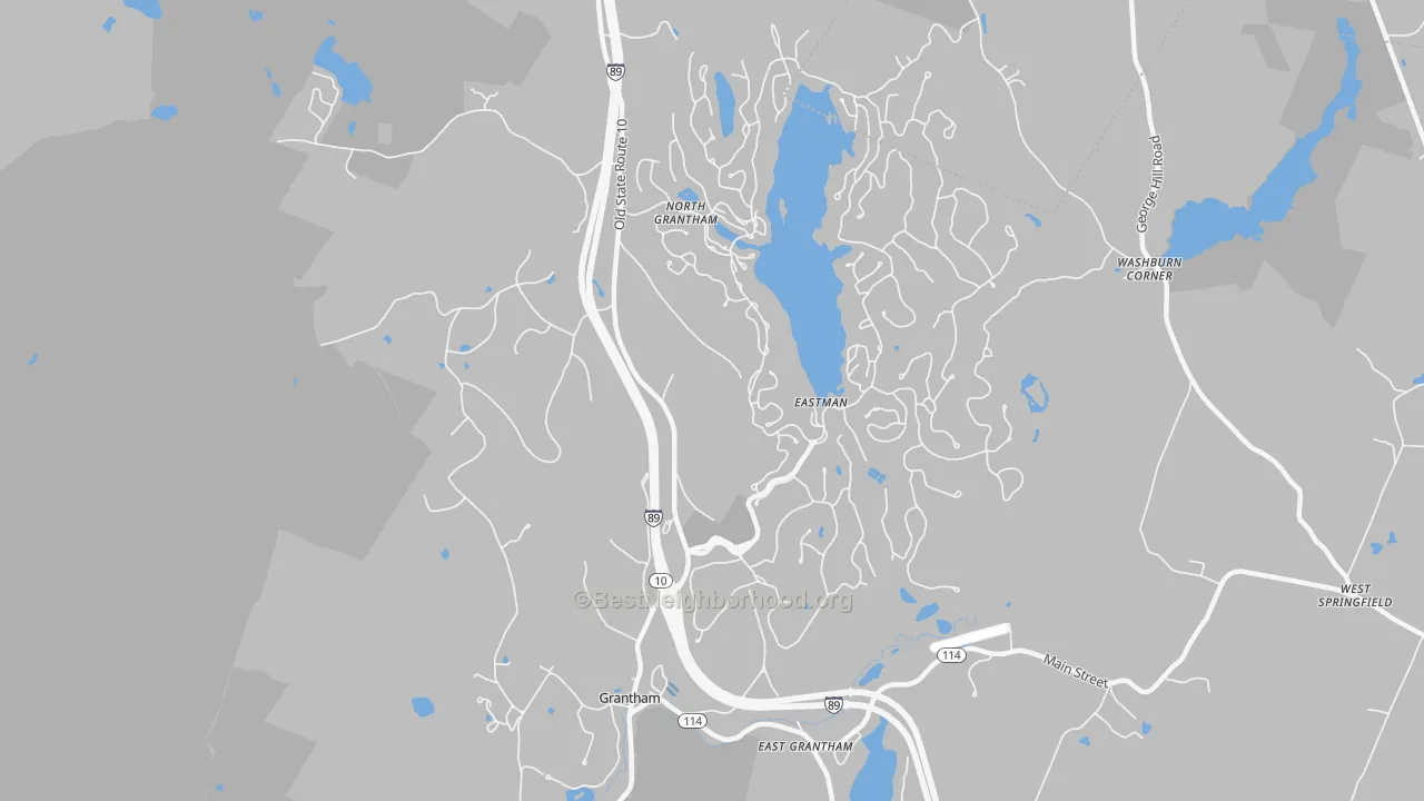 Transit Grade map of 03753, NH