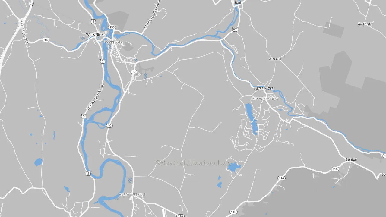 Transit Grade map of 03785, NH