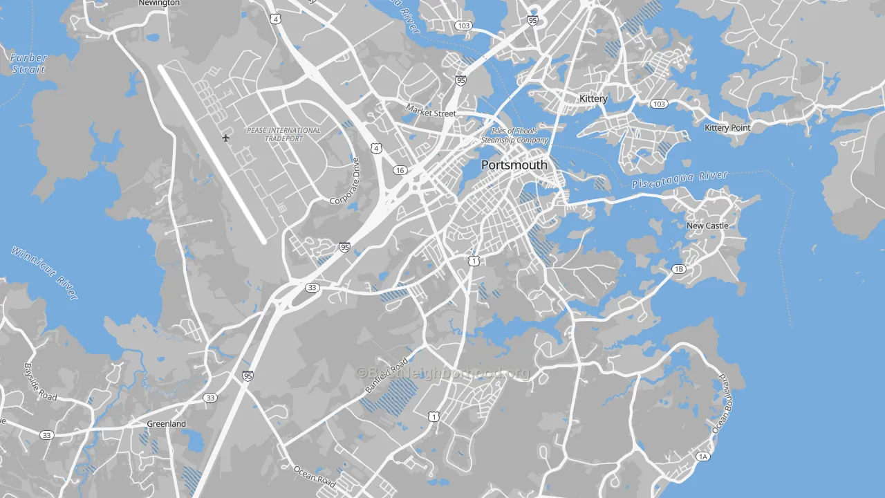 Transit Grade map of 03801, NH