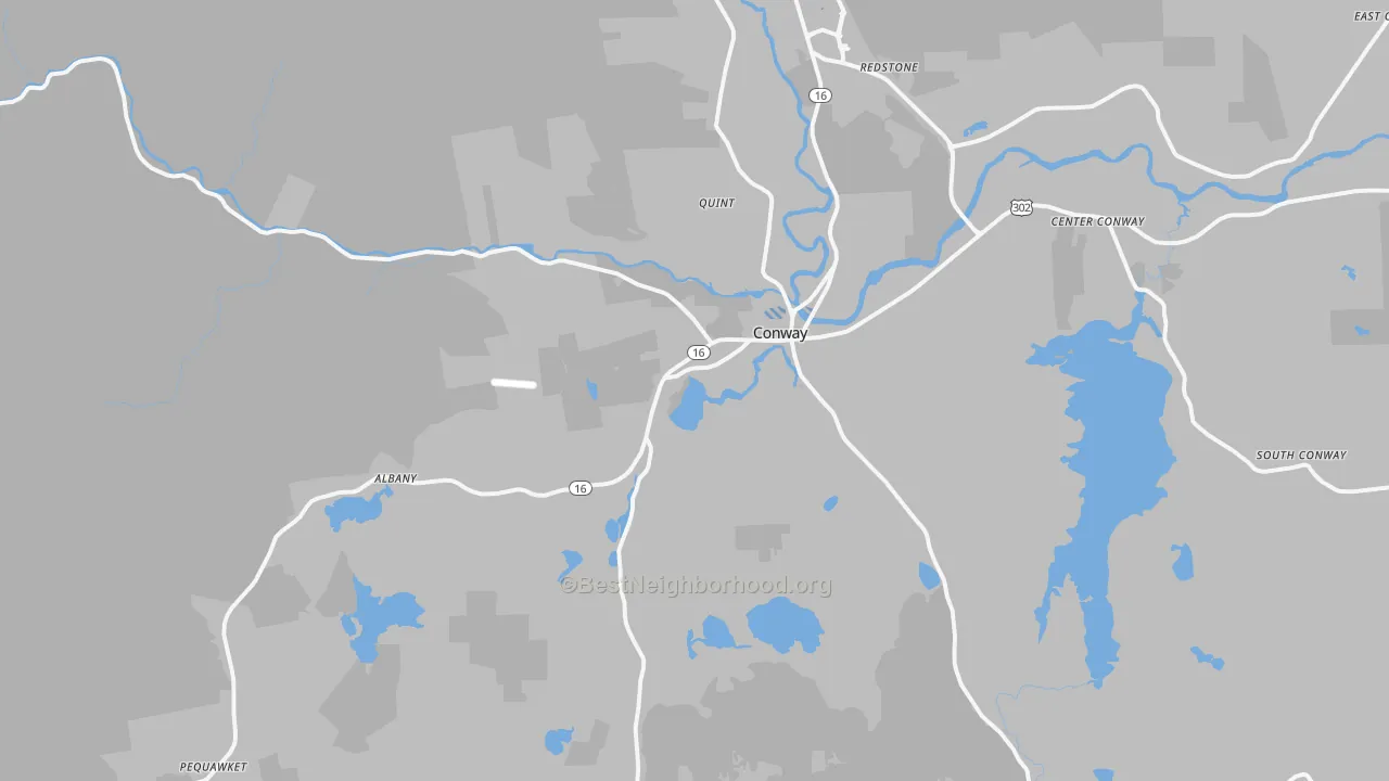 Transit Grade map of 03818, NH