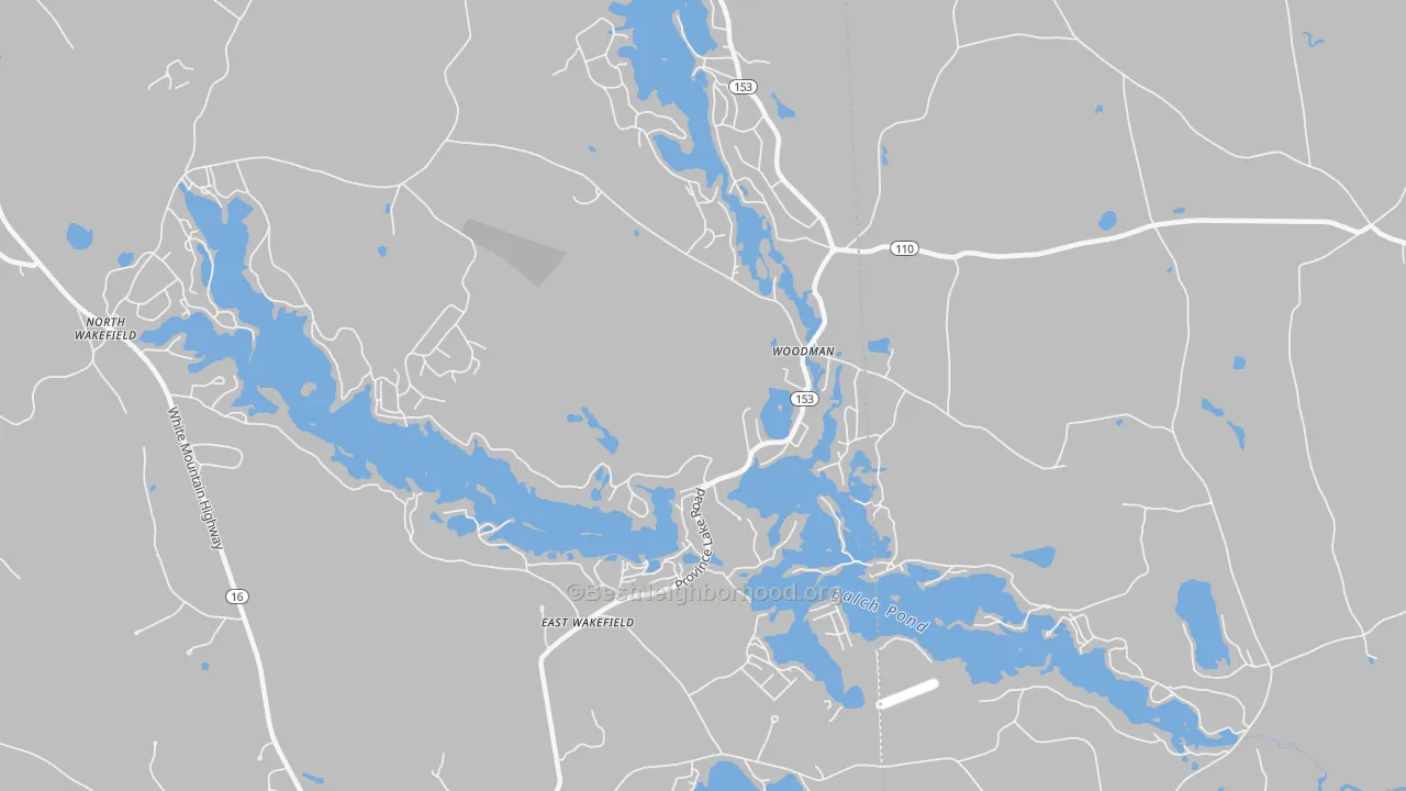 Transit Grade map of 03830, NH