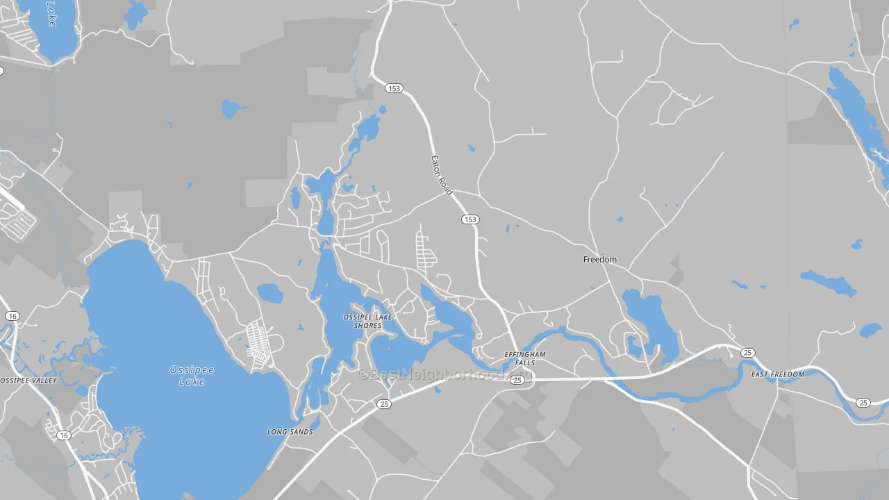 Transit Grade map of 03836, NH