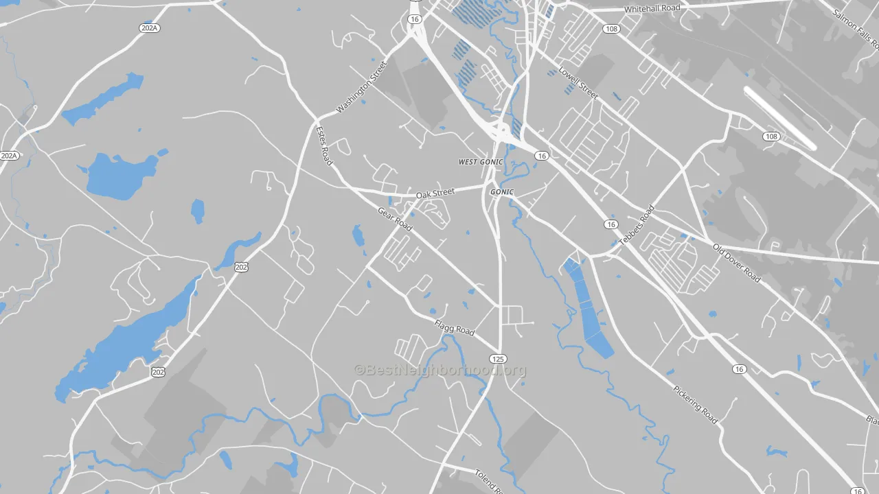 Transit Grade map of 03839, NH