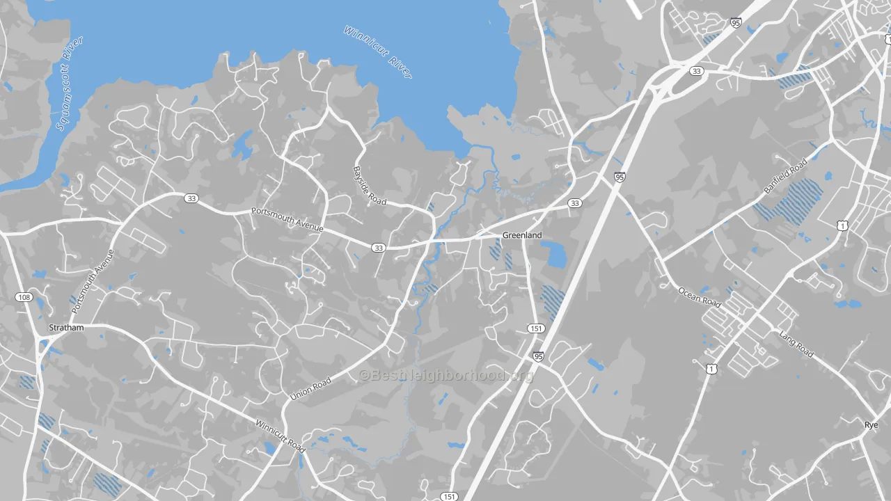 Transit Grade map of 03840, NH