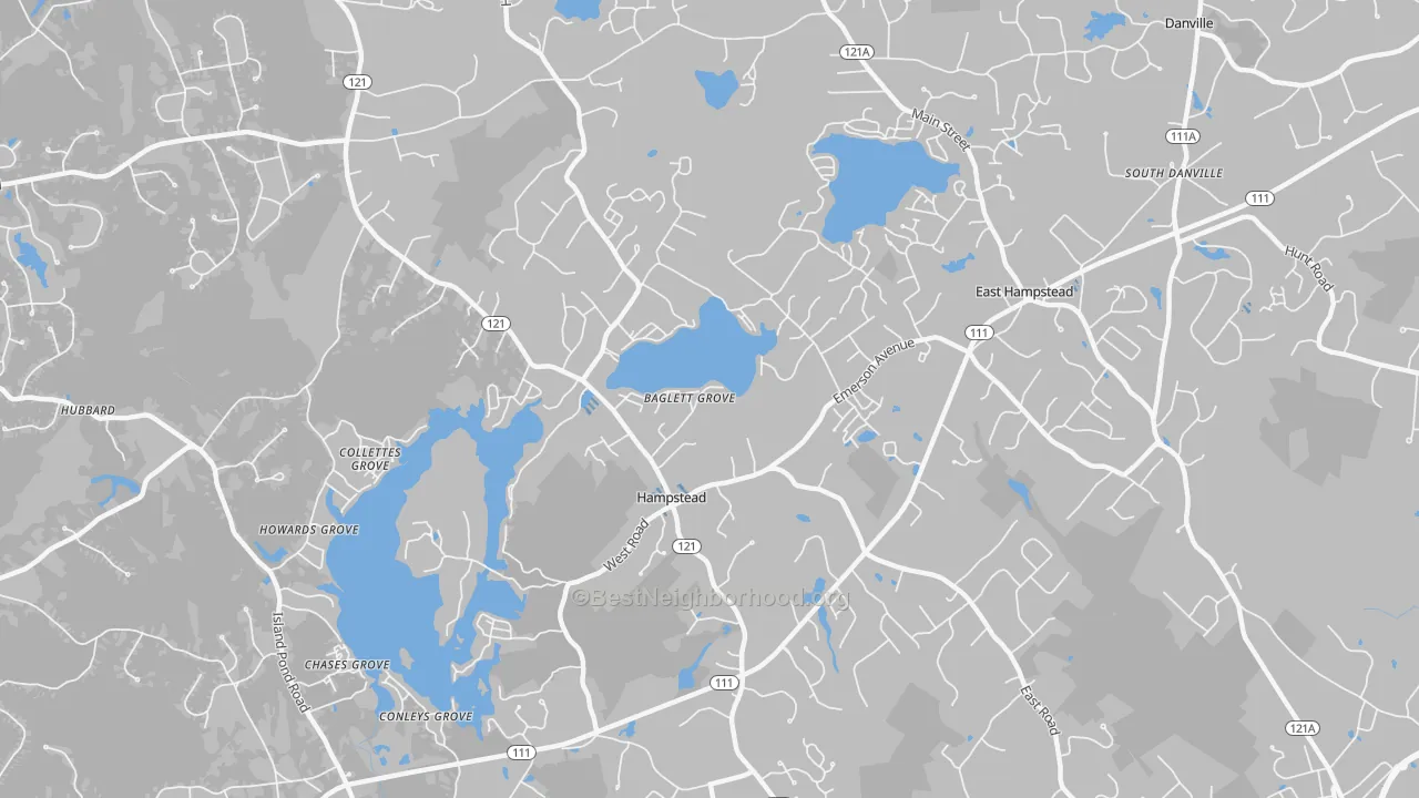 Transit Grade map of 03841, NH
