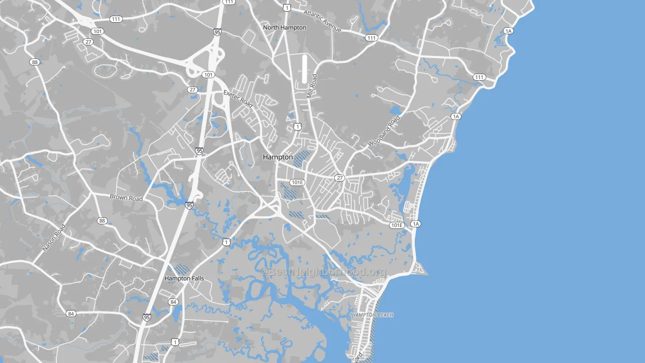 Transit Grade map of 03842, NH