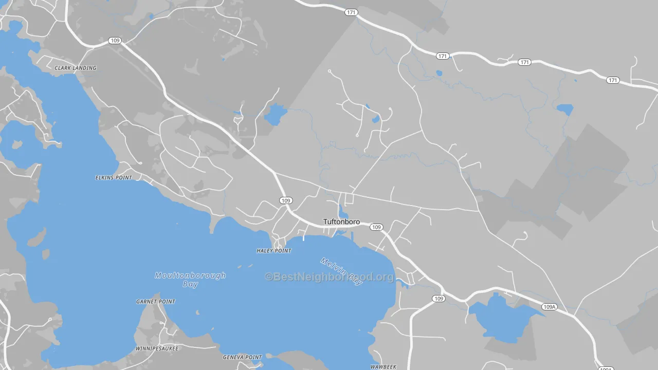 Transit Grade map of 03850, NH