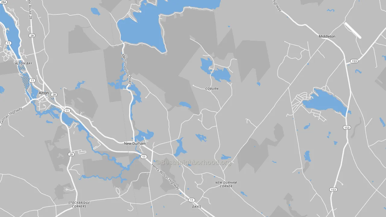 Transit Grade map of 03855, NH
