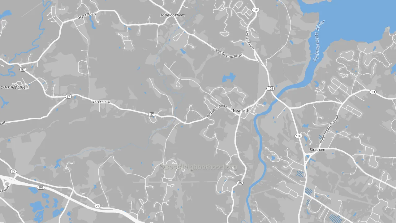 Transit Grade map of 03856, NH