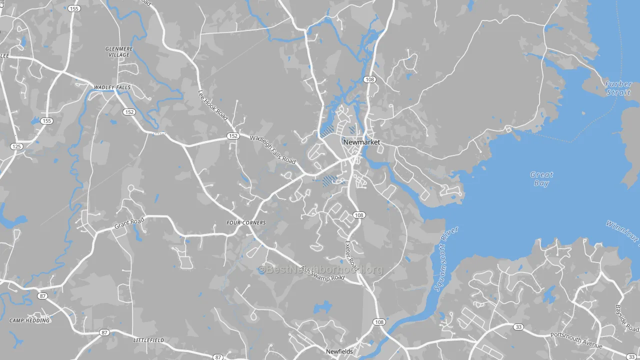 Transit Grade map of 03857, NH