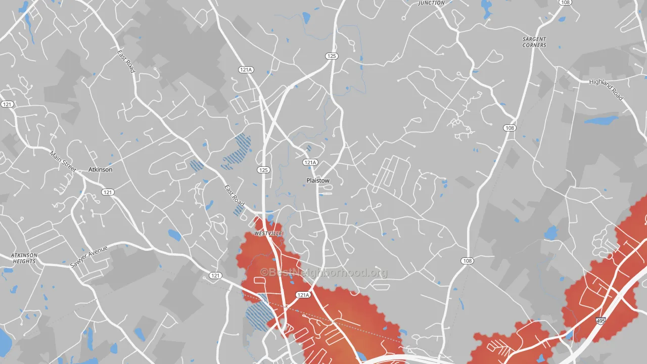 Transit Grade map of 03865, NH