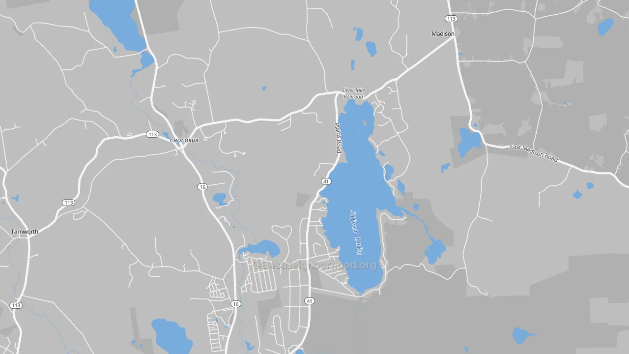 Transit Grade map of 03875, NH