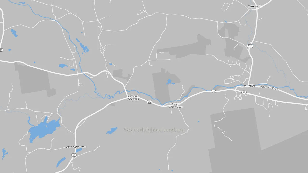 Transit Grade map of 03883, NH
