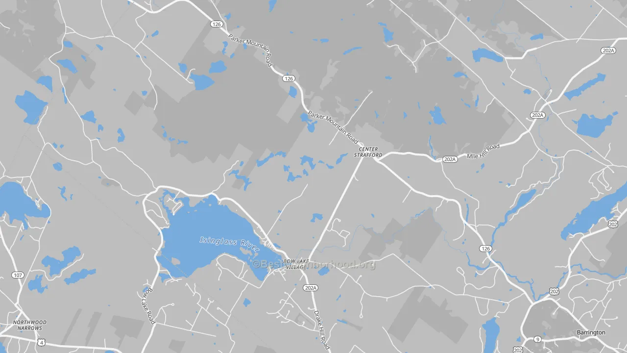 Transit Grade map of 03884, NH