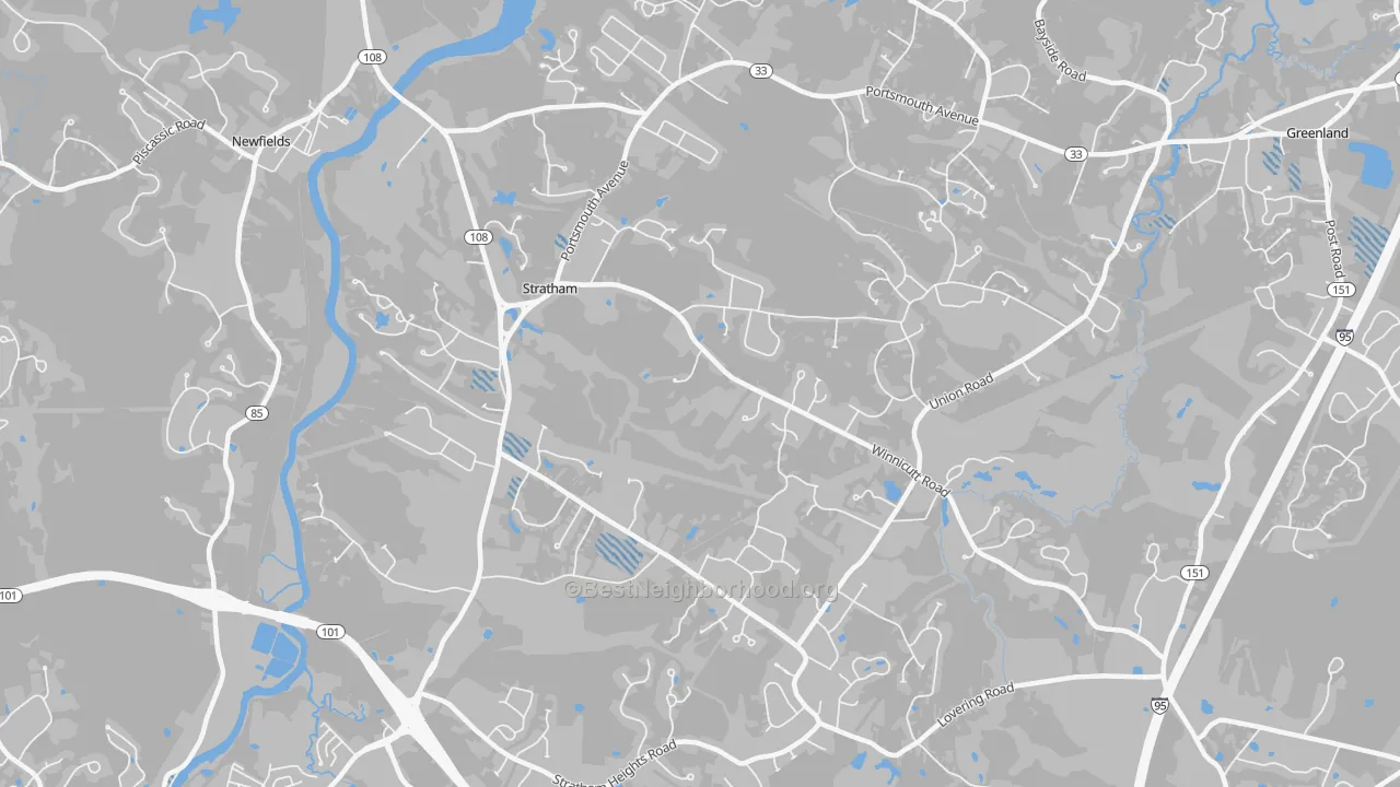 Transit Grade map of 03885, NH