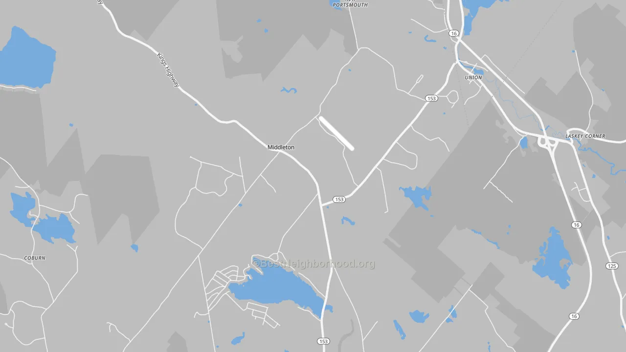 Transit Grade map of 03887, NH