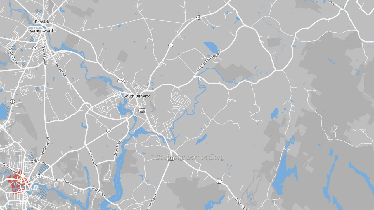 Transit Grade map of 03908, ME