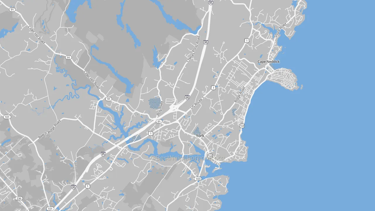 Transit Grade map of 03909, ME