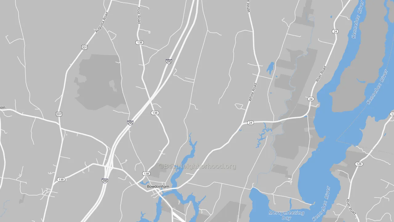 Transit Grade map of 04008, ME