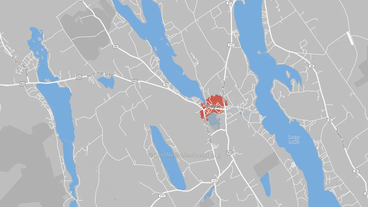 Transit Grade map of 04009, ME