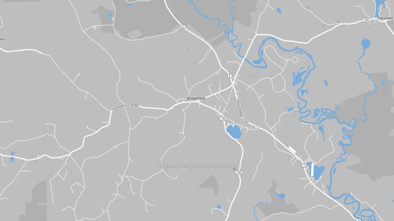 Transit Grade map of 04010, ME