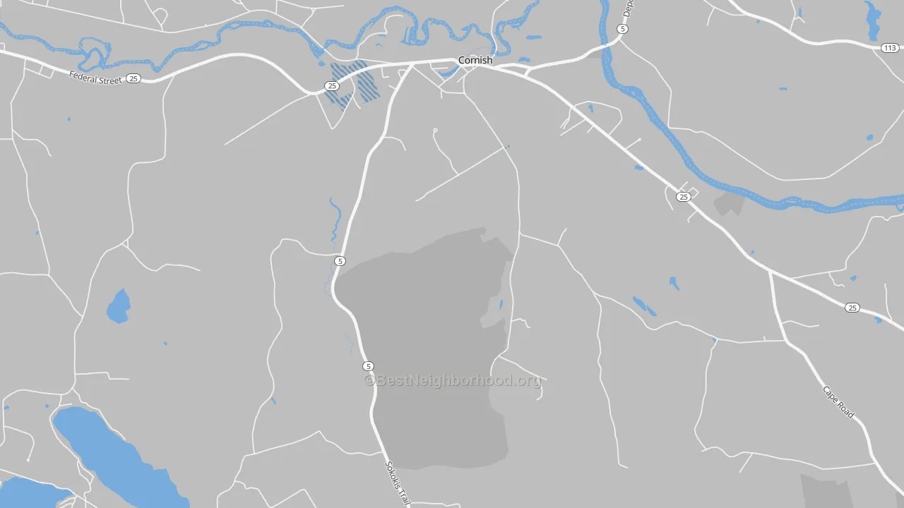 Transit Grade map of 04020, ME