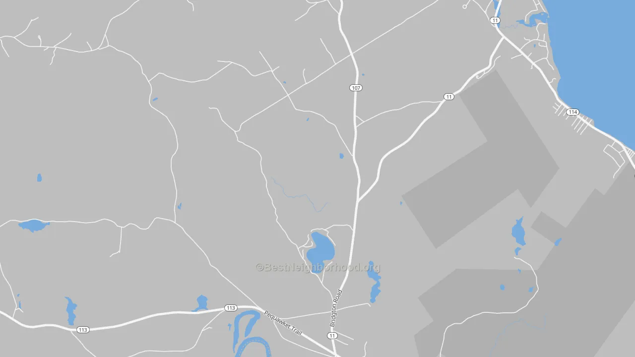 Transit Grade map of 04024, ME