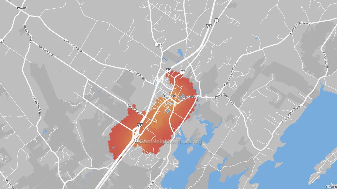Transit Grade map of 04032, ME