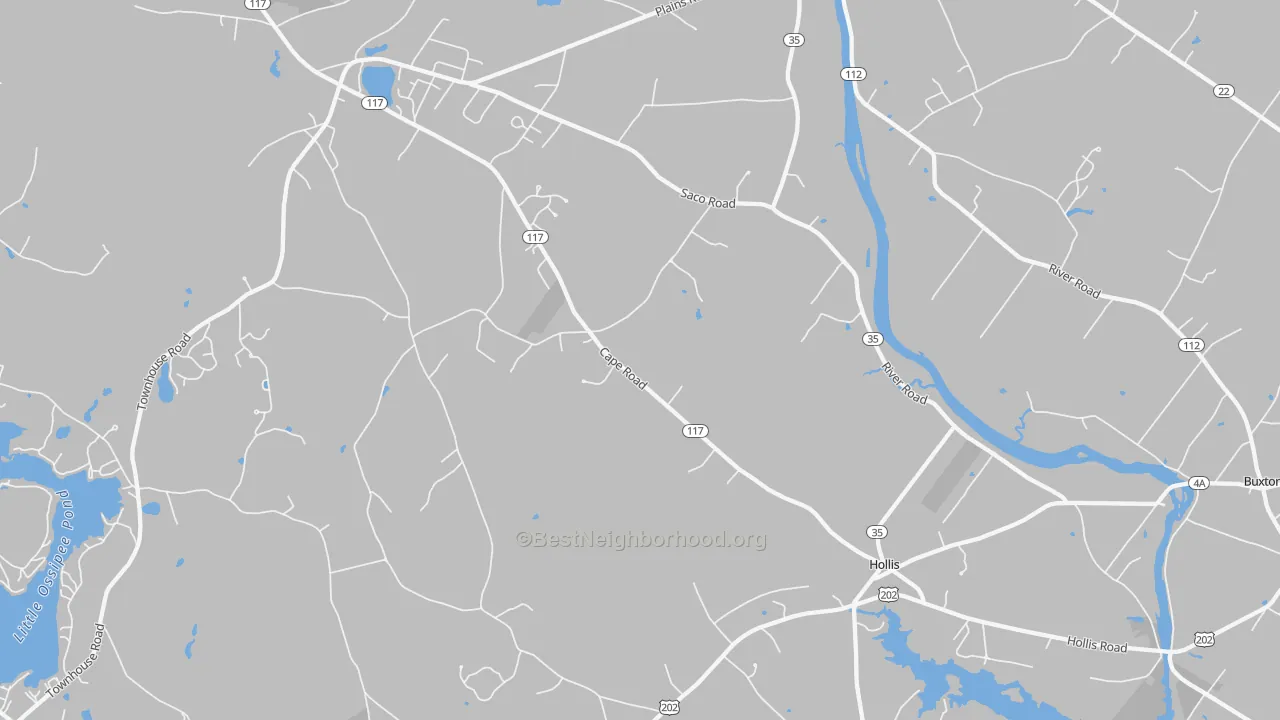 Transit Grade map of 04042, ME