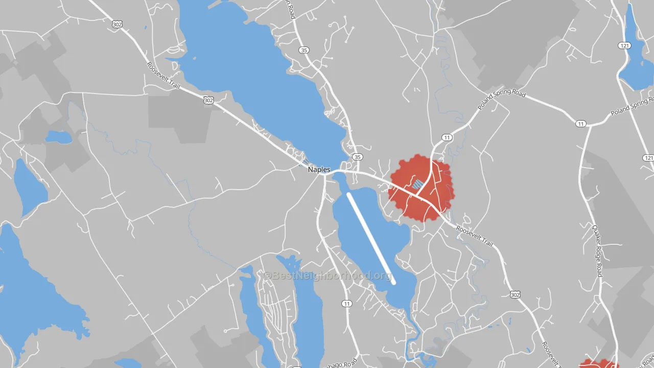 Transit Grade map of 04055, ME